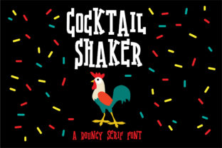 Cocktail Shaker: Where Whimsy Meets Typographic Intention