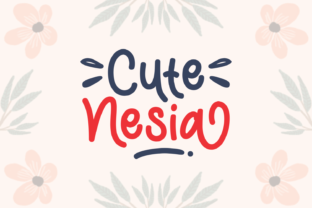 Cute Nesia: A Handwritten Font That Balances Playfulness and Professional Clarity