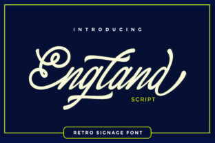 England Script: A Bold, Versatile Retro Signage Font for Designers and Brands