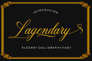 Lagendary: A Modern Calligraphy Font for Handwritten Design Projects