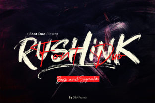 Rushink Duo: A Bold Brush + Elegant Script Font Pair Done Right